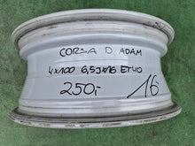 Laden Sie das Bild in den Galerie-Viewer, 1x Alufelge 16 Zoll 4x100 13298019SAJ Opel Corsa D Rim Wheel FEL1441378403ln