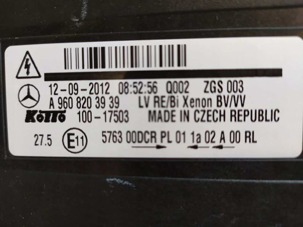 Frontscheinwerfer Mercedes-Benz A9608203939 Xenon Rechts Scheinwerfer Headlight SCH7474879193yn