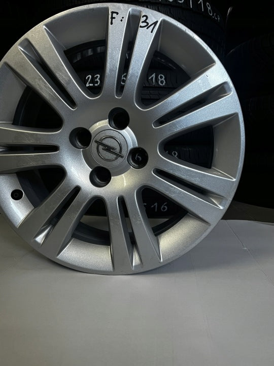 1x Alufelge 16 Zoll 6.5" 4x100 39ET Opel Corsa D Rim Wheel FEL2259139507mx