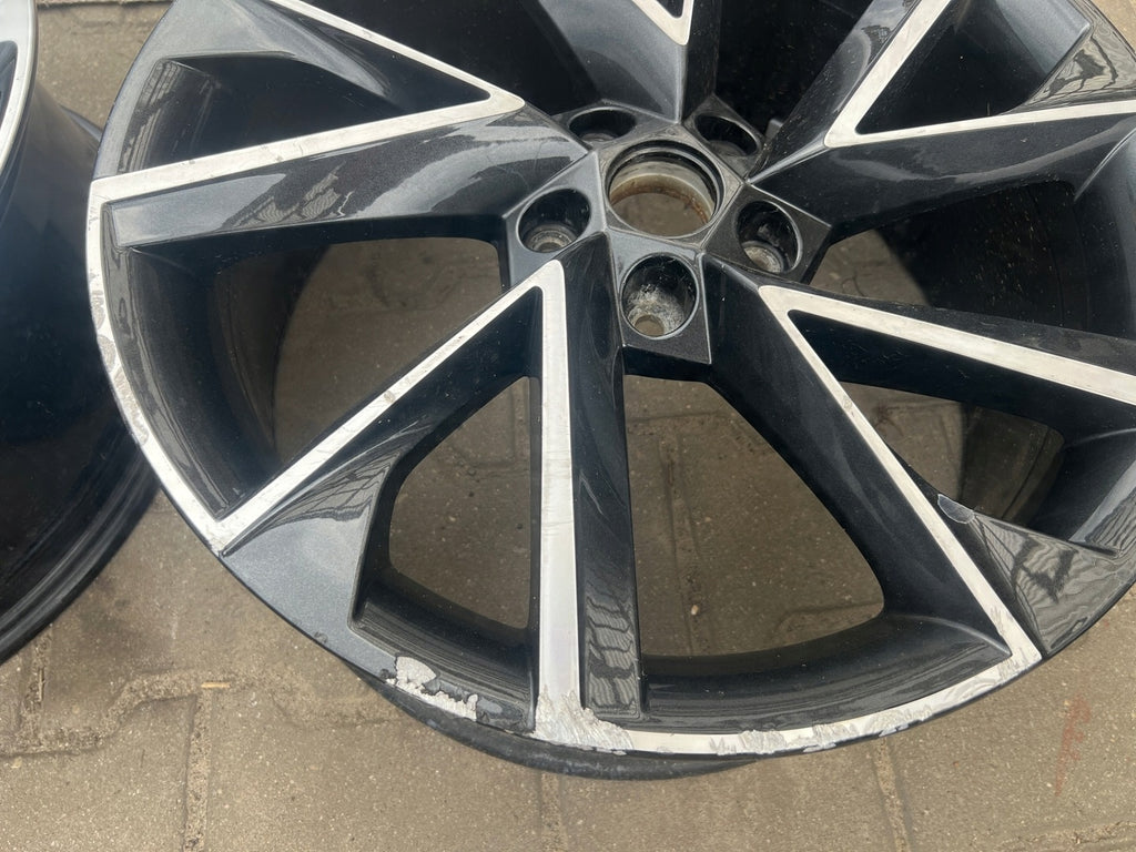 1x Alufelge 19 Zoll 8.0" 5x112 45ET Glanz Graphit 57A601025R Mg Kodiaq Rim Wheel