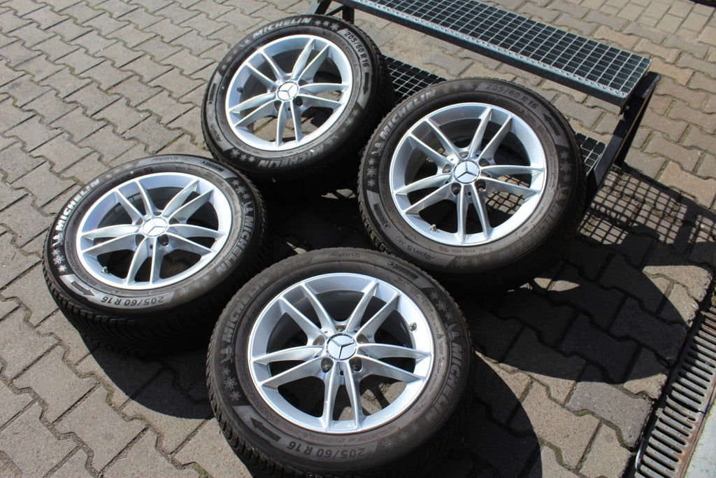 4x Alufelge 16 Zoll 6.5" 5x112 44ET Glanz Silber A1774010100 Mercedes-Benz W177 FEL5314518999mm