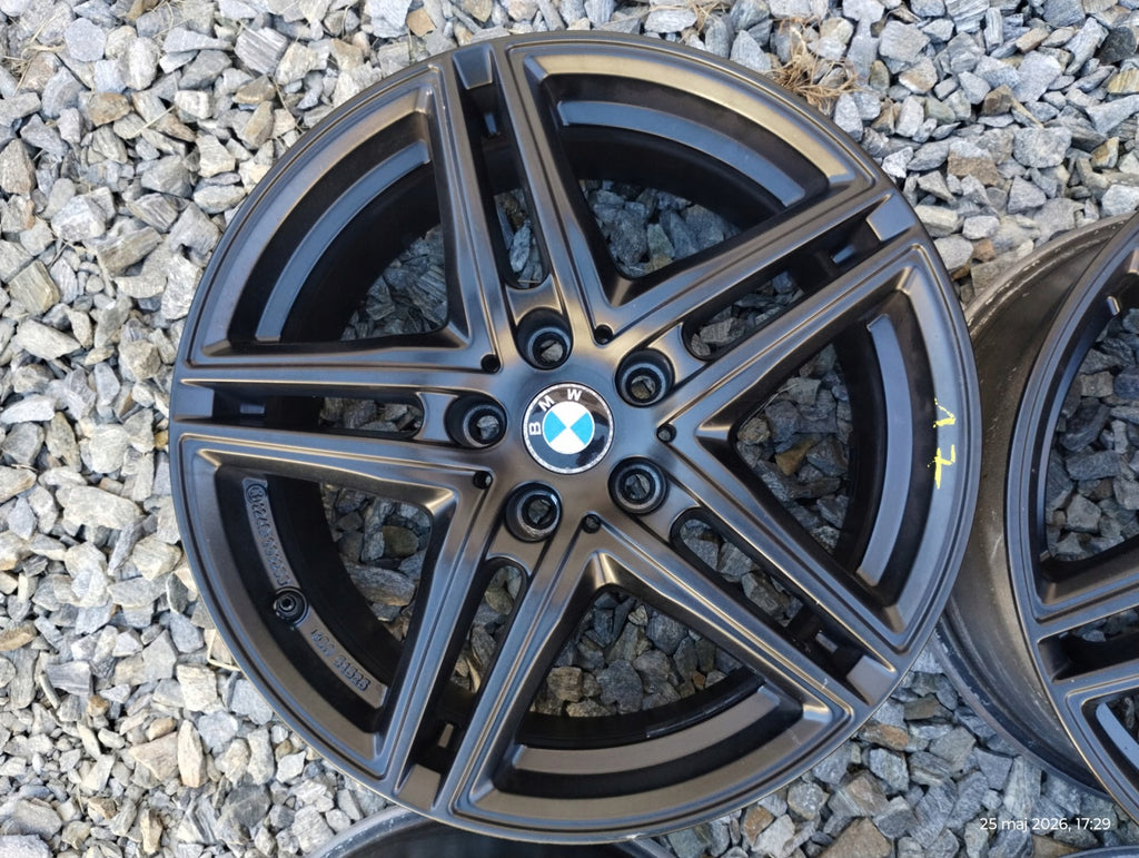 4x Alufelge 17 Zoll 7.5" 5x112 27ET Glanz Schwarz KBA51525 Rim Wheel FEL6776039508cv
