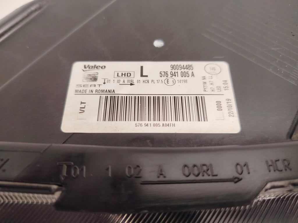 Frontscheinwerfer Seat Ateca 576941005A Ein Stück (Rechts oder Links) Headlight
