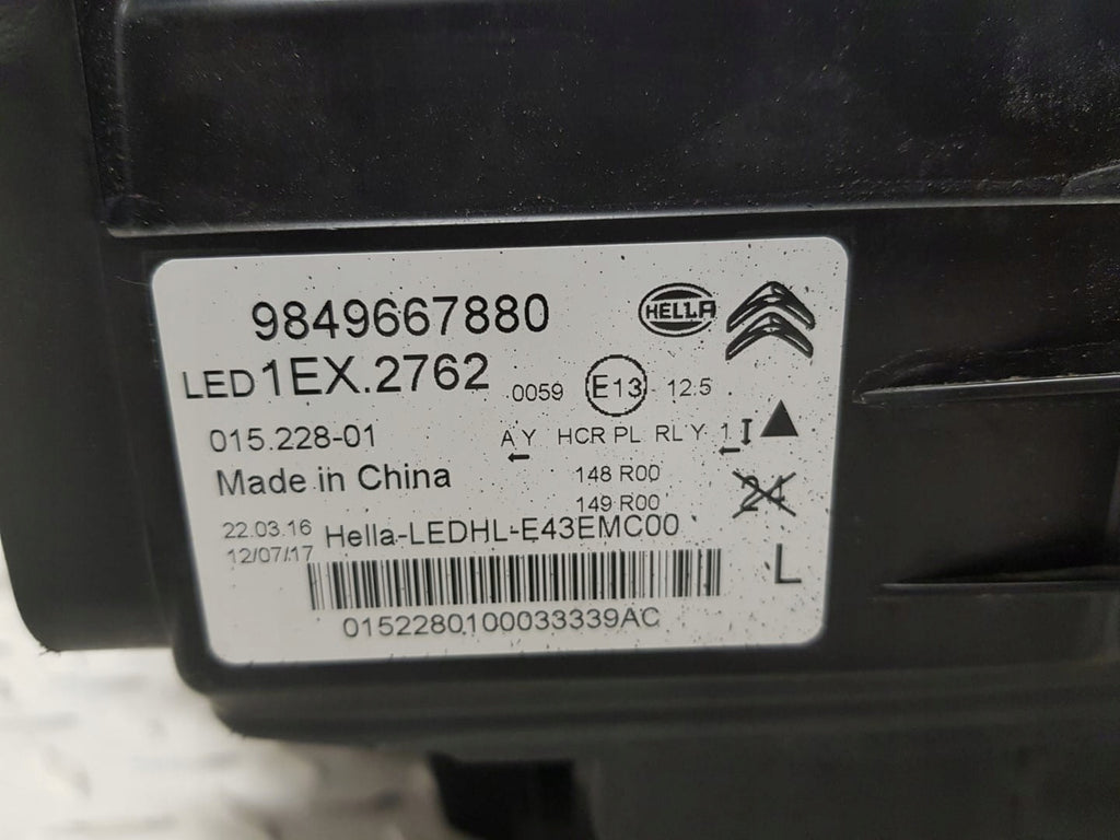 Frontscheinwerfer Citroën C5 I X 9849667880 LED Links Scheinwerfer Headlight SCH1119740141gv