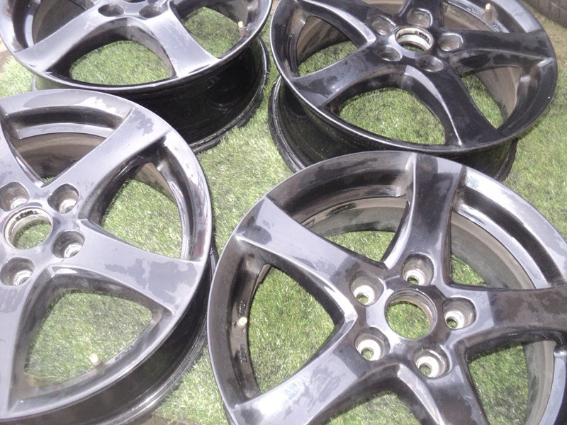 4x Alufelge 16 Zoll 6.0" 5x112 48ET Glanz Schwarz Rim Wheel FEL6532709121hu