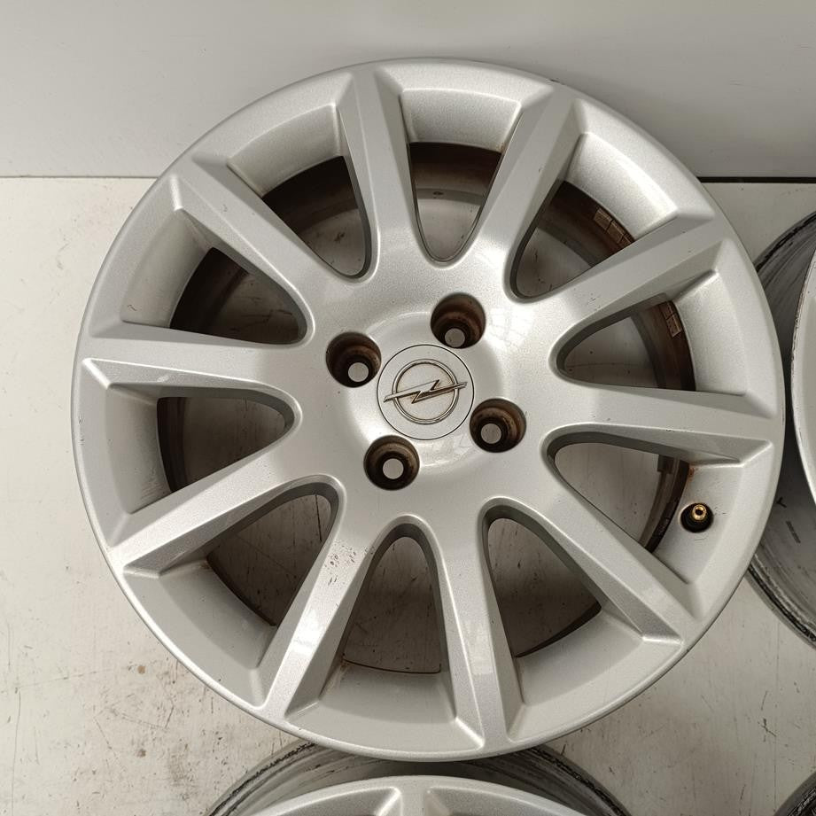 4x Alufelge 16 Zoll 6.5" 4x100 37ET Glanz Silber Opel Meriva Rim Wheel FEL4360925643xq