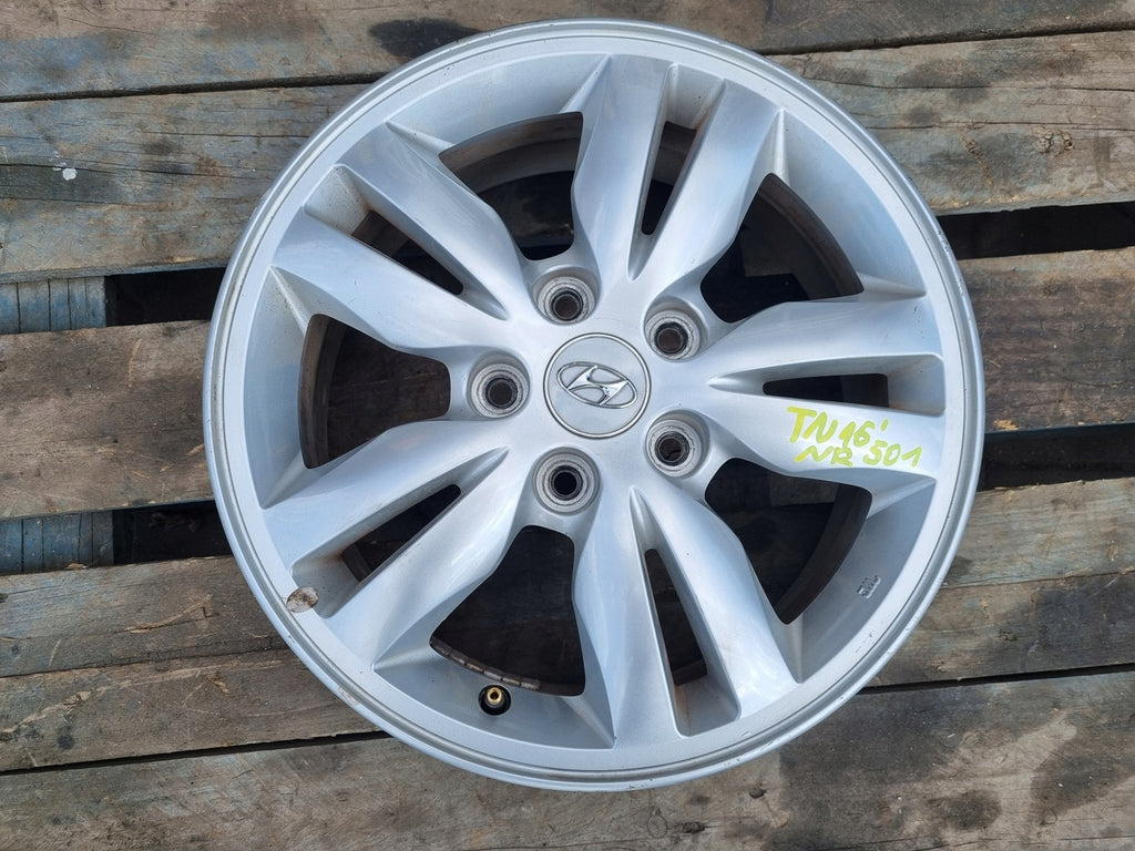 1x Alufelge 16 Zoll 6.5" 5x114.3 46ET 52910-2E600 Hyundai Tucson Rim Wheel