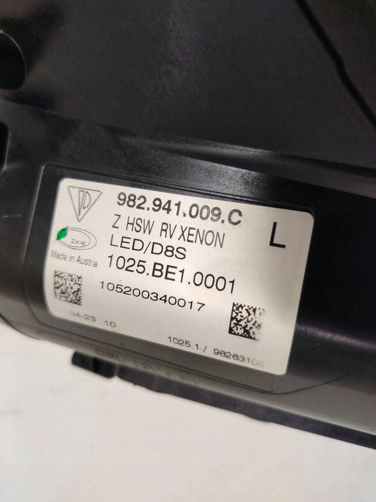 Frontscheinwerfer Porsche Boxster 982 Cayman 982941009C Xenon Links Headlight SCH1269346905ij