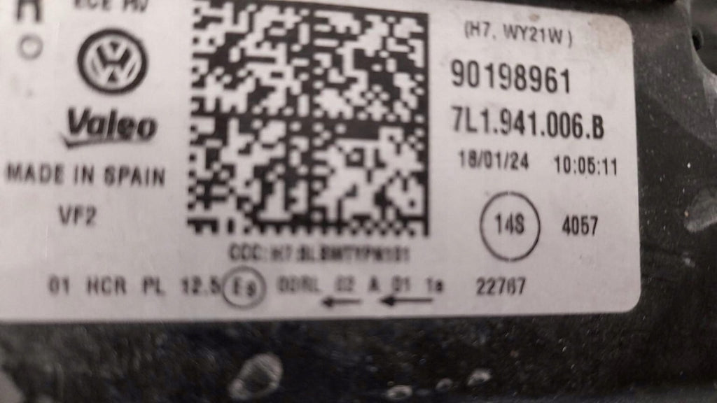 Frontscheinwerfer VW Transporter Caravelle 7L1941006 Rechts Headlight SCH2515772977zn