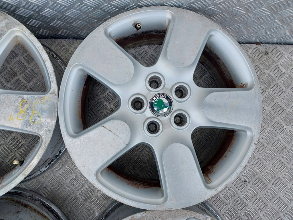 4x Alufelge 17 Zoll 7.0" 5x112 50ET 1Z0601025N Skoda Octavia Ii Rim Wheel FEL9166622338gb
