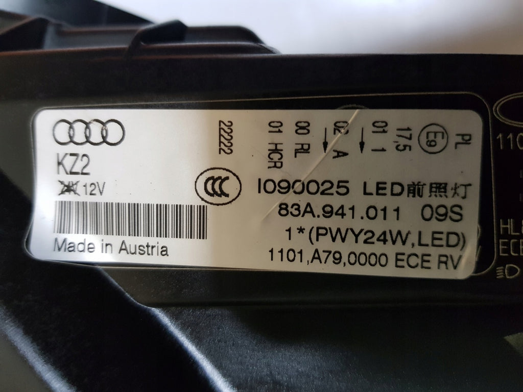 Frontscheinwerfer Audi Q3 83A941011 LED Links Scheinwerfer Headlight