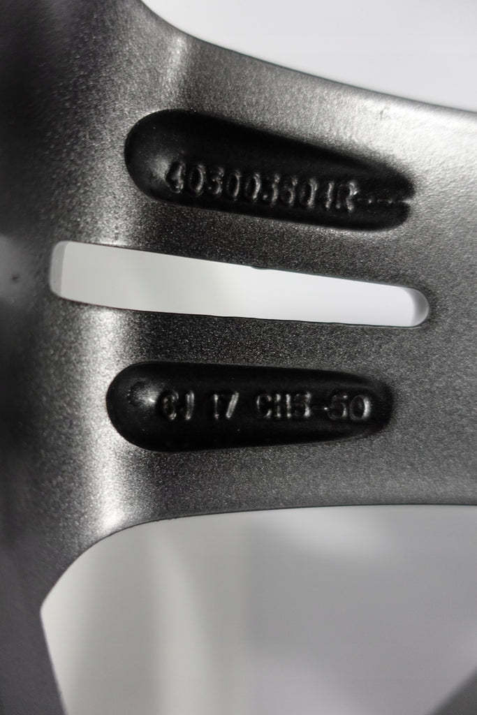 1x Alufelge 17 Zoll 6.0" 5x114.3 50ET Matt Schwarz 403003604R Renault Rim Wheel