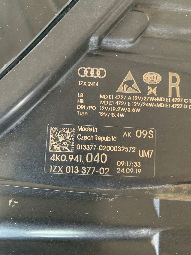 Frontscheinwerfer Audi A6 C8 4K0941040 Full LED Rechts Scheinwerfer Headlight