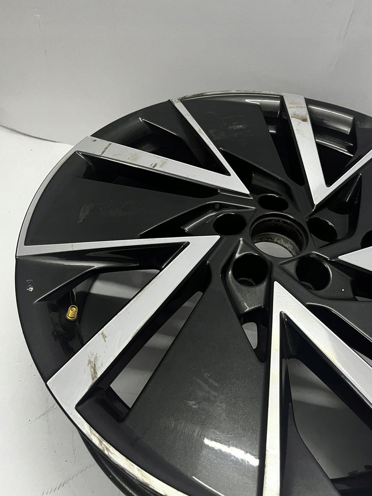 1x Alufelge 18 Zoll 7.0" 5x100 39ET Glanz Schwarz 658601025 Skoda Scala Kamiq