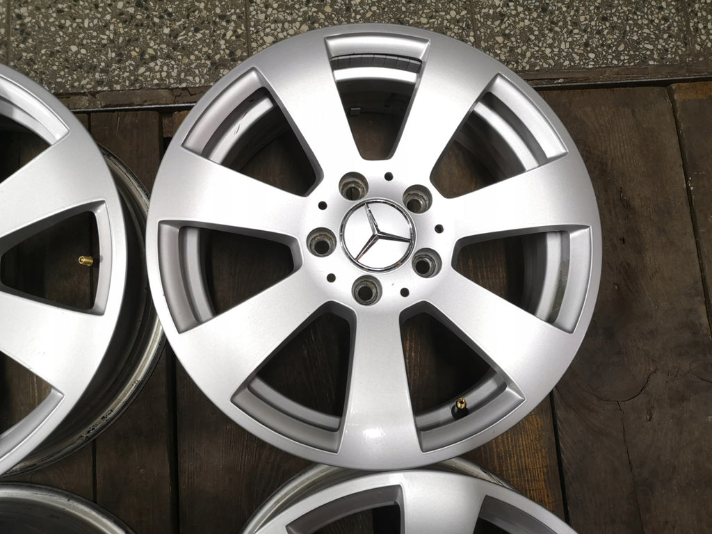 4x Alufelge 16 Zoll 6.0" 5x112 39ET Silber 2044011002 Mercedes-Benz W204 FEL6323904210mt