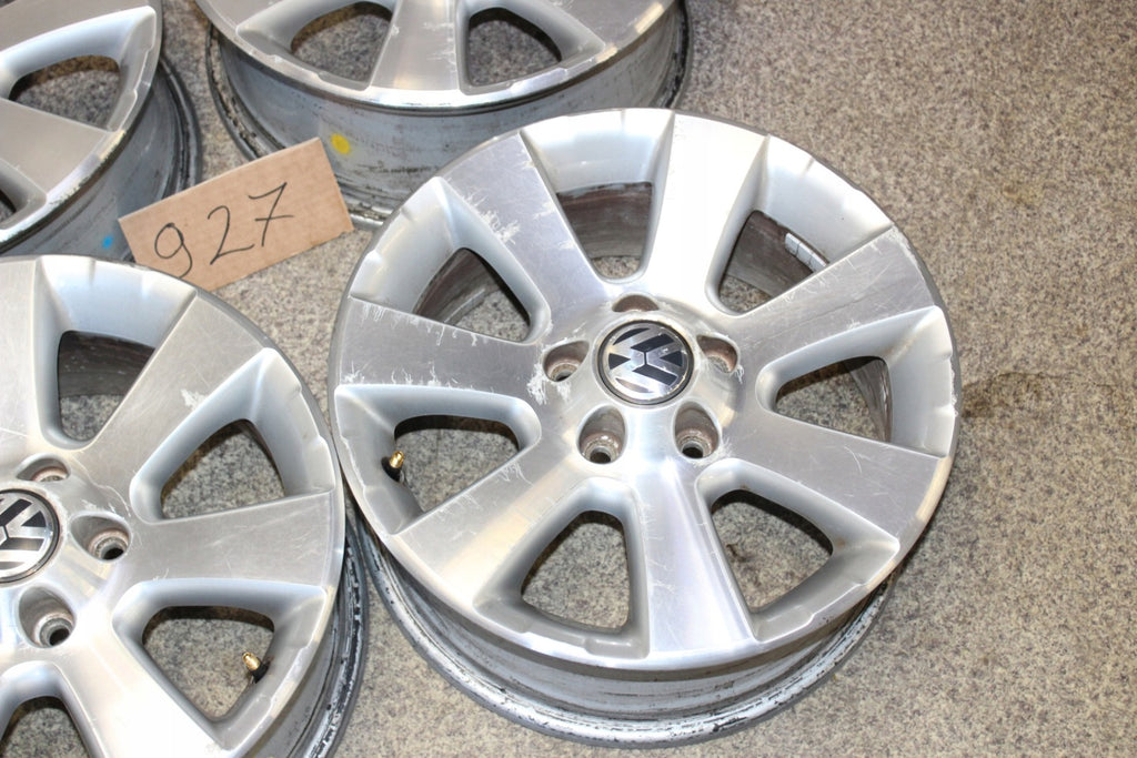 4x Alufelge 16 Zoll 6.5" 5x112 33ET Glanz Silber 5N0601025A VW Tiguan Rim Wheel FEL9331638778fz