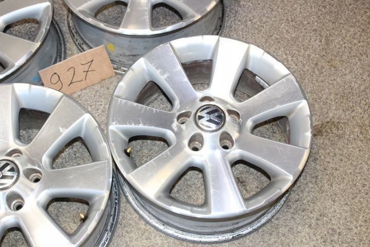 4x Alufelge 16 Zoll 6.5" 5x112 33ET Glanz Silber 5N0601025A VW Tiguan Rim Wheel FEL9331638778fz