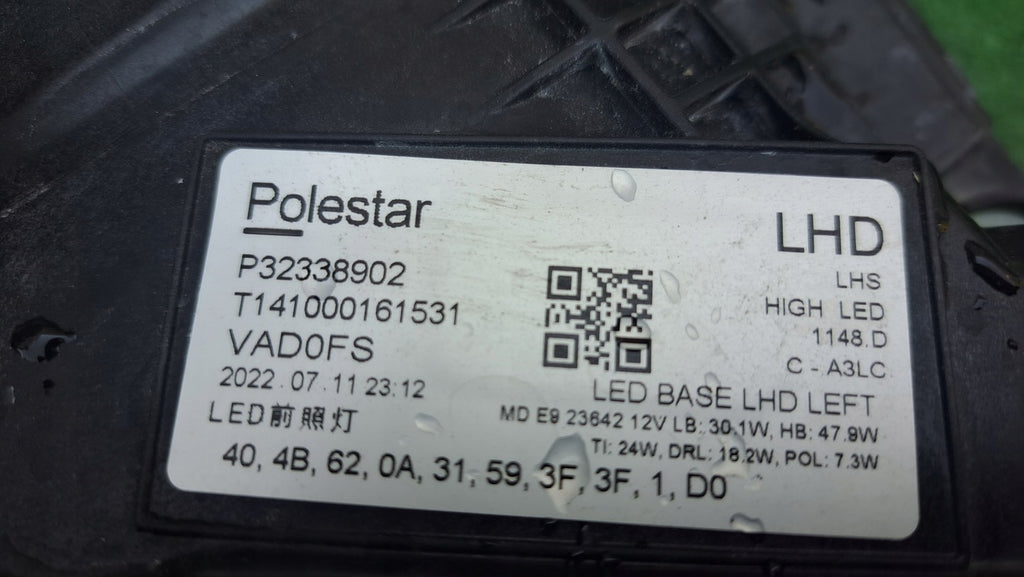Frontscheinwerfer Polestar 32338902 Links Scheinwerfer Headlight SCH6018638188sy
