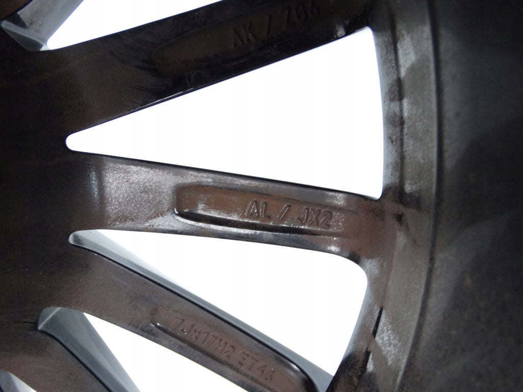 1x Alufelge 17 Zoll 7.0" 5x100 46ET Glanz Schwarz 5JA601025AL Skoda Fabia Rapid FEL4286730672lk