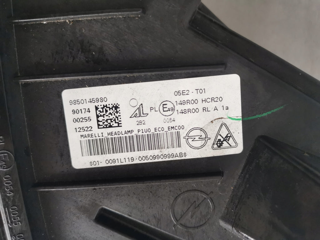 Frontscheinwerfer Opel Grandland 9850145980 LED Links Scheinwerfer Headlight SCH5210100656gd