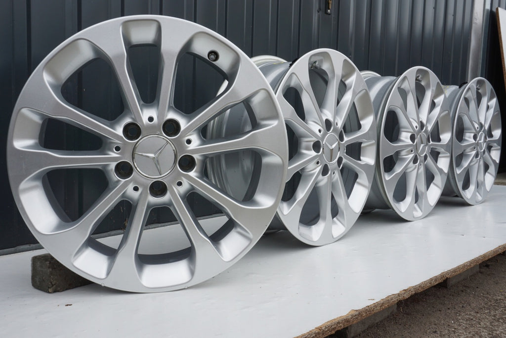 4x Alufelge 17 Zoll 6.5" 5x112 38ET Silber A1564011700 Mercedes-Benz Rim Wheel FEL9341666349tq