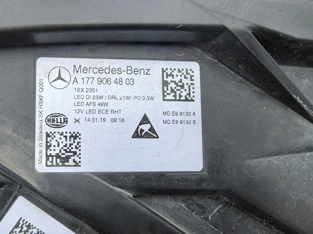 Frontscheinwerfer Mercedes-Benz W177 A1779064803 LED Rechts Headlight SCH3289104778ds