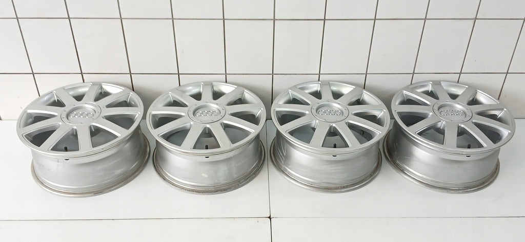 4x Alufelge 17 Zoll 7.5" 5x112 43ET Glanz Silber 8D0601025AD Audi C5 A4 B6 B7 FEL6808013507dt