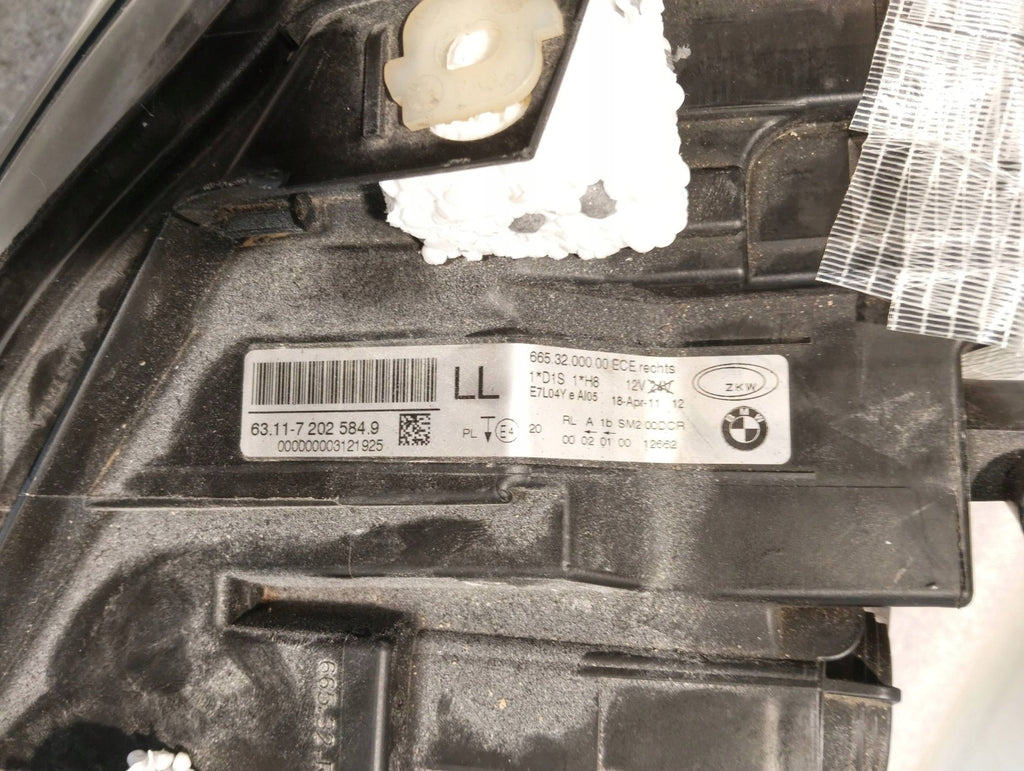 Frontscheinwerfer BMW 3 E90 7202584 Xenon Rechts Scheinwerfer Headlight SCH3413067325kn