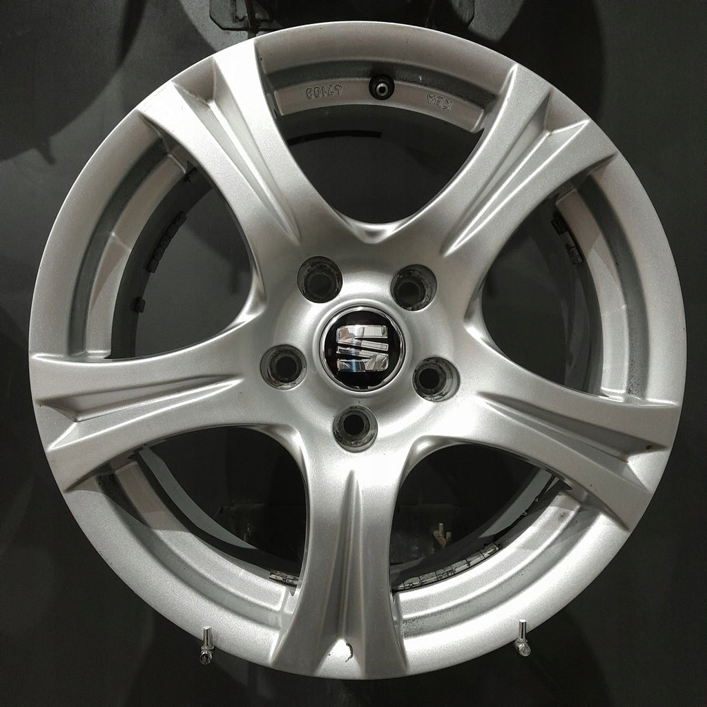 4x Alufelge 16 Zoll 7.0" 5x112 46ET Silber KBA47108 Seat Leon Exeo Rim Wheel FEL1162446135gy