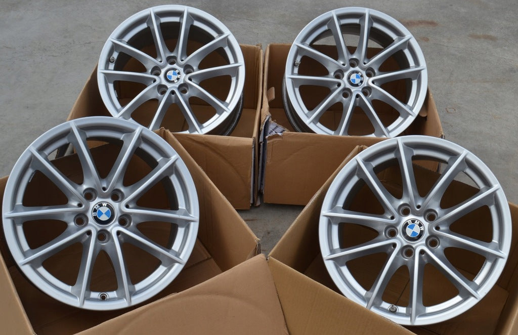 4x Alufelge 17 Zoll 7.5" 5x112 27ET Glanz Silber 6868217 BMW 5 G30 G20 Rim Wheel FEL7737645814oi