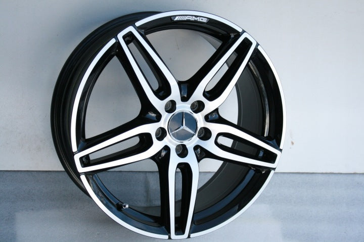 4x Alufelge 18 Zoll 7.5" 5x112 52ET Glanz Schwarz A2134012100 Mercedes-Benz Vito FEL5076521954xz