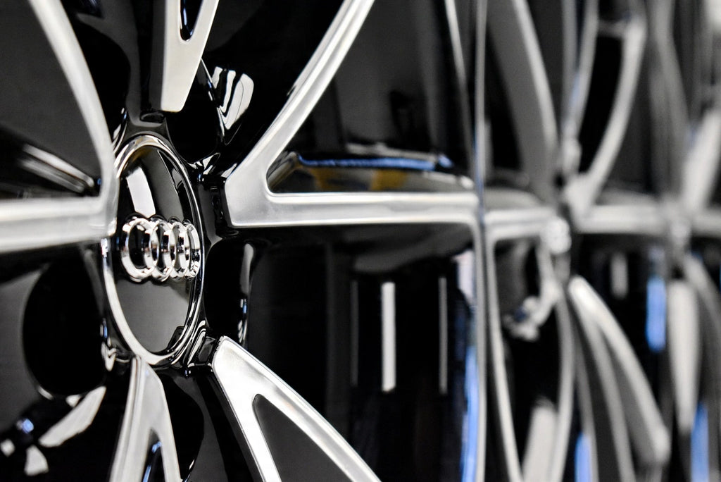 4x Alufelge 18 Zoll 7.5" 5x100 39ET Glanz Schwarz 8X0601025BP Audi A1 Rim Wheel