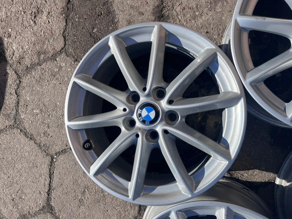 4x Alufelge 16 Zoll 7.0" 5x112 52ET Glanz Silber 6855080 BMW F45 F46 Rim Wheel FEL4437874305sy