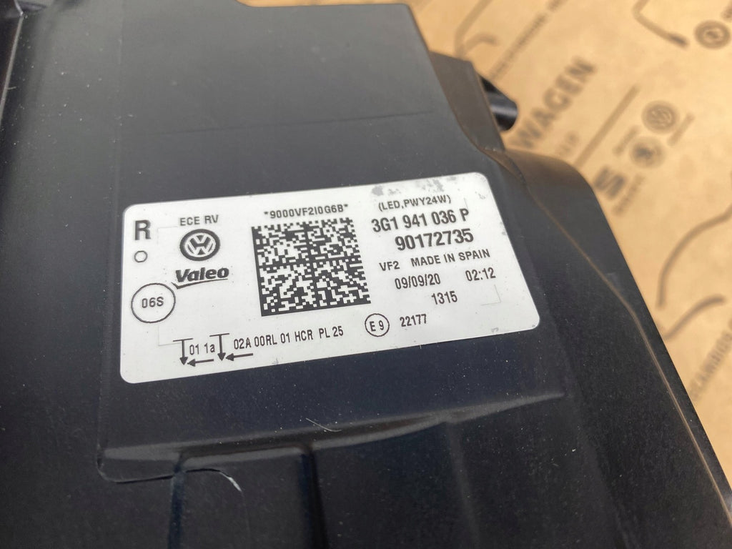 Frontscheinwerfer VW Passat B8 3G1941036P 3G1941035P LED Ein Satz Headlight SCH2790517921tn