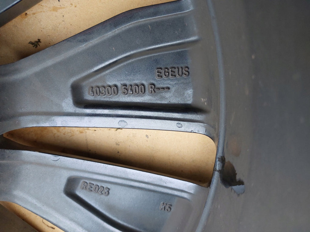 1x Alufelge 19 Zoll 7.0" 5x114.3 40ET 403005400 Renault Rim Wheel FEL5209605484mv