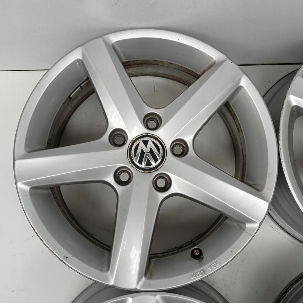 4x Alufelge 16 Zoll 6.0" 5x112 48ET 5G0071496 VW Golf VII Touran I Rim Wheel FEL9210101513bn