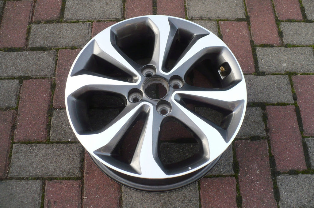 1x Alufelge 15 Zoll 6.0" 5x112 53ET Glanz Graphit 52910B9300 Hyundai I10