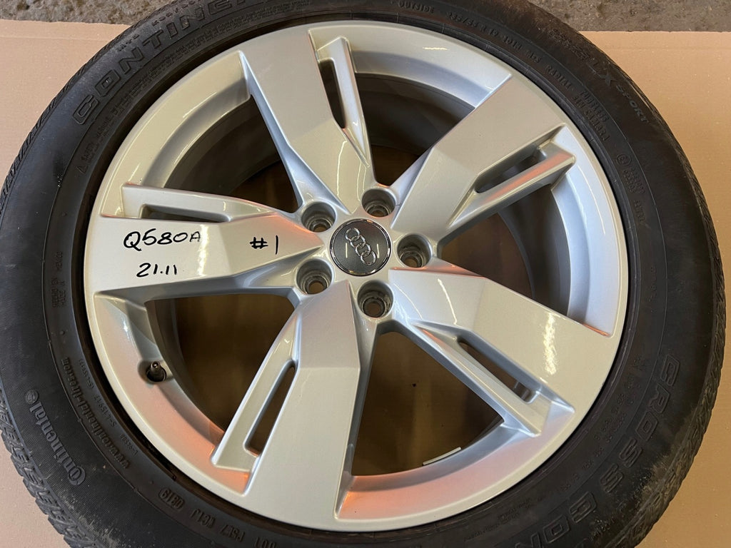 1x Alufelge 19 Zoll 8.0" 5x112 39ET Glanz Silber 80A601025D Audi Rim Wheel FEL7803912416vl