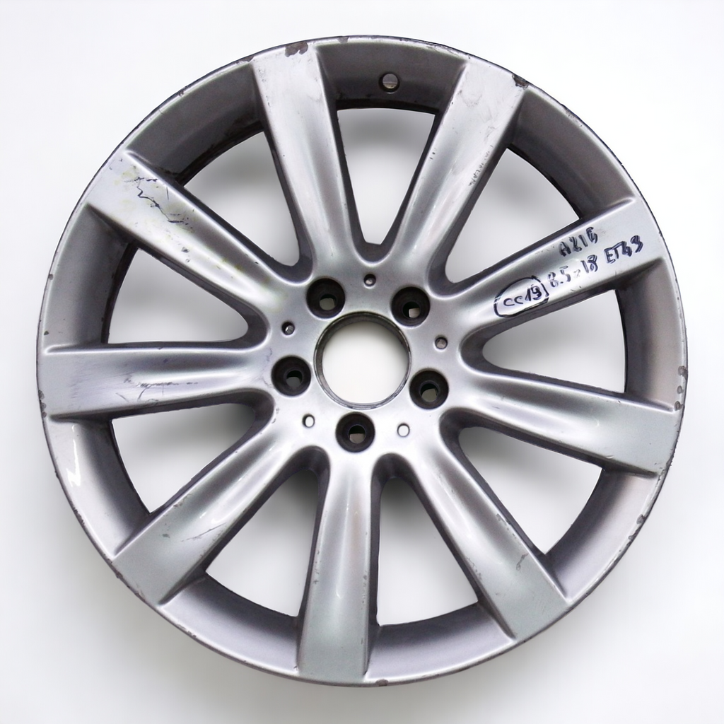 1x Alufelge 18 Zoll 8.5" 5x112 43ET Glanz Silber Mercedes-Benz C216 Rim Wheel