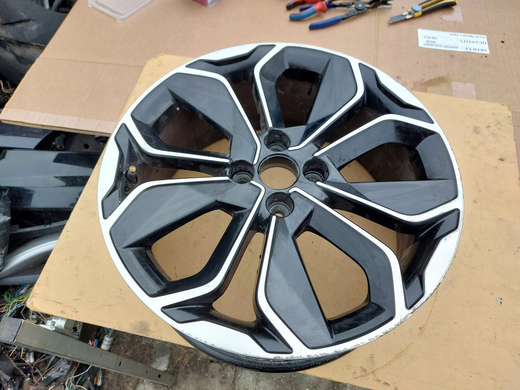 1x Alufelge 17 Zoll 7.0" 4x100 44ET Glanz Schwarz 403001878 Renault Captur Clio