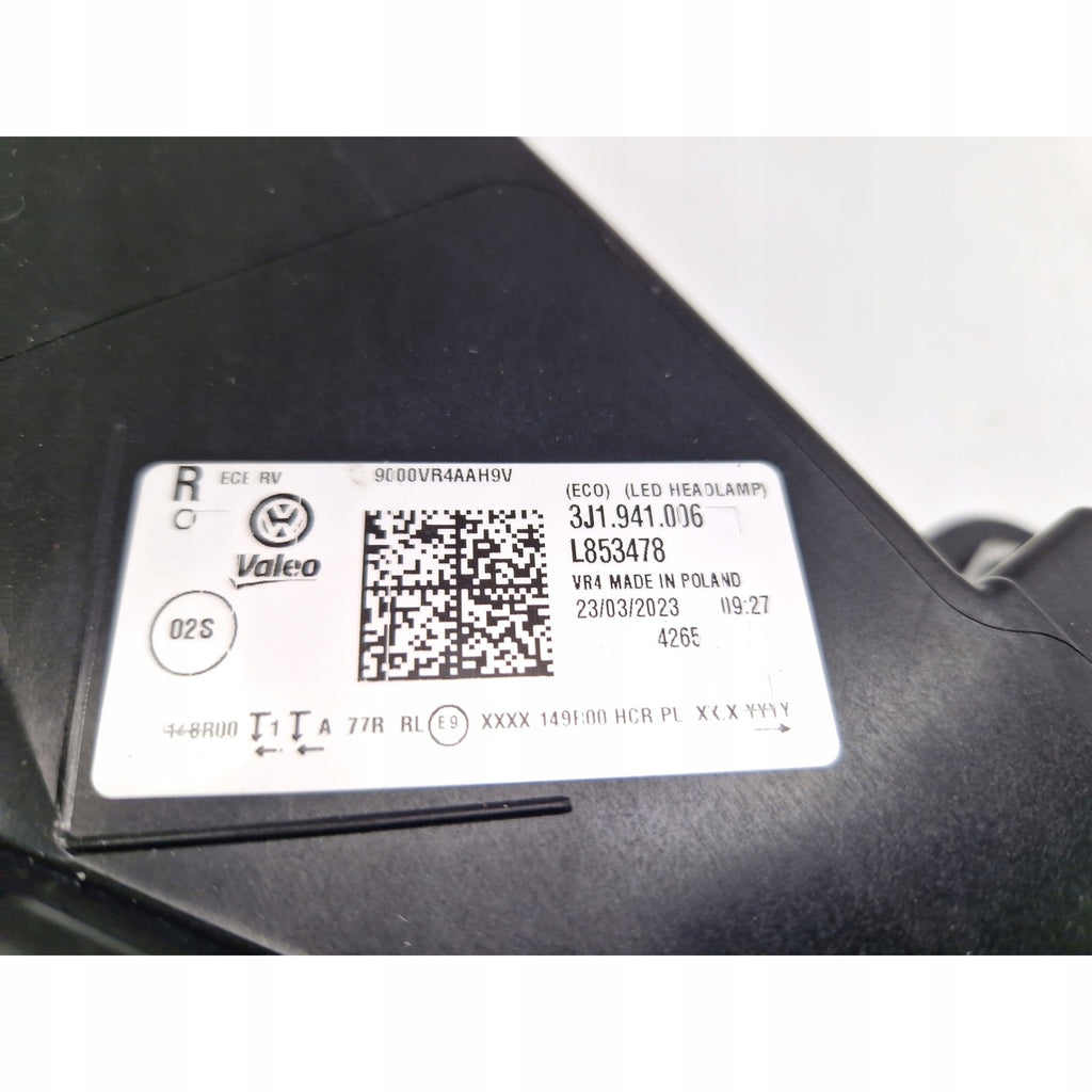 Frontscheinwerfer VW Passat 3J1941006 LED Rechts Scheinwerfer Headlight SCH8830554873qf