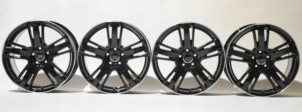 4x Alufelge 19 Zoll 8.0" 5x112 26ET Glanz Schwarz 8T0601025AJ Audi A5 Rim Wheel FEL2793167577dv