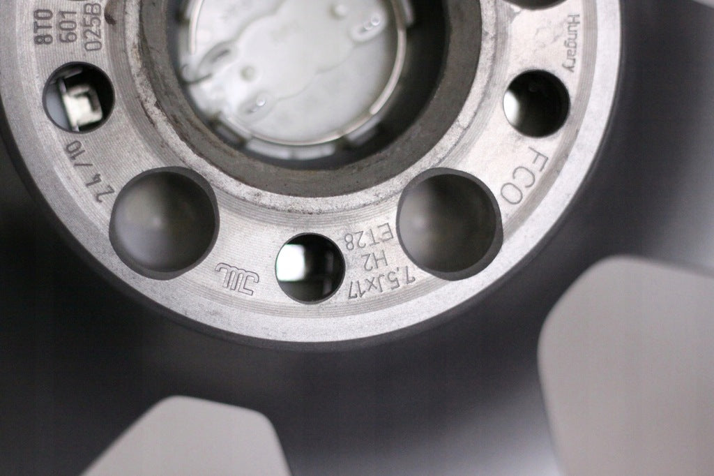 4x Alufelge 17 Zoll 7.5" 5x112 28ET Glanz Grau 8T0601025B Audi A5 Rim Wheel FEL6704401504ye