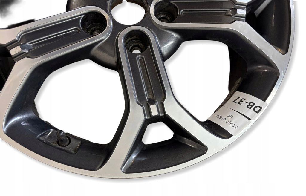 1x Alufelge 18 Zoll 7.5" 5x114.3 45ET Glanz Grau 52910J7850 Kia I Rim Wheel FEL8239480871ca