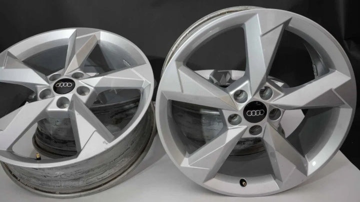 4x Alufelge 19 Zoll 7.0" 5x112 43ET Glanz Silber Audi Rim Wheel FEL7742150140ji