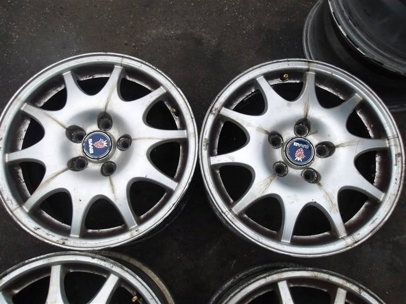 4x Alufelge 16 Zoll 6.5" 5x110 49ET 4909164 Saab 93 9-3 Rim Wheel FEL1413403465nn