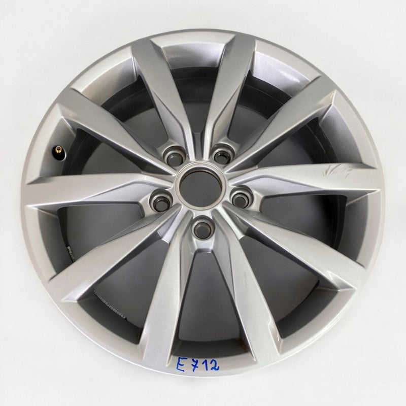 1x Alufelge 17 Zoll 6.0" 5x112 48ET Glanz Silber 5G0601025 VW Golf Vii Rim Wheel