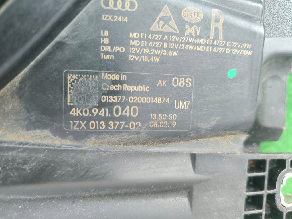 Frontscheinwerfer Audi A6 4K0941040 LED Rechts Scheinwerfer Headlight SCH3441812847xa