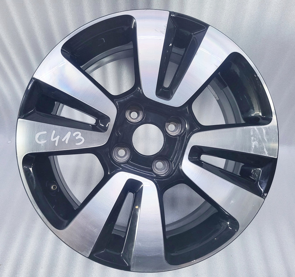 1x Alufelge 16 Zoll 6.5" 4x108 20ET Glanz Schwarz 9813075077 Citroën Cactus FEL8586402106uc