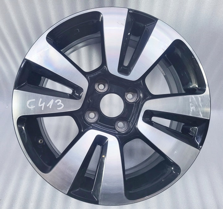 1x Alufelge 16 Zoll 6.5" 4x108 20ET Glanz Schwarz 9813075077 Citroën Cactus FEL8586402106uc